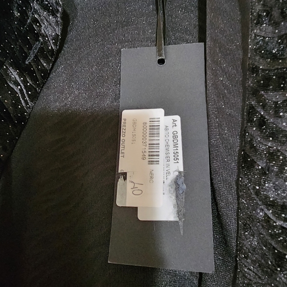 GAëLLE Paris velvet black polka-dot long dress - Picture 7 of 15